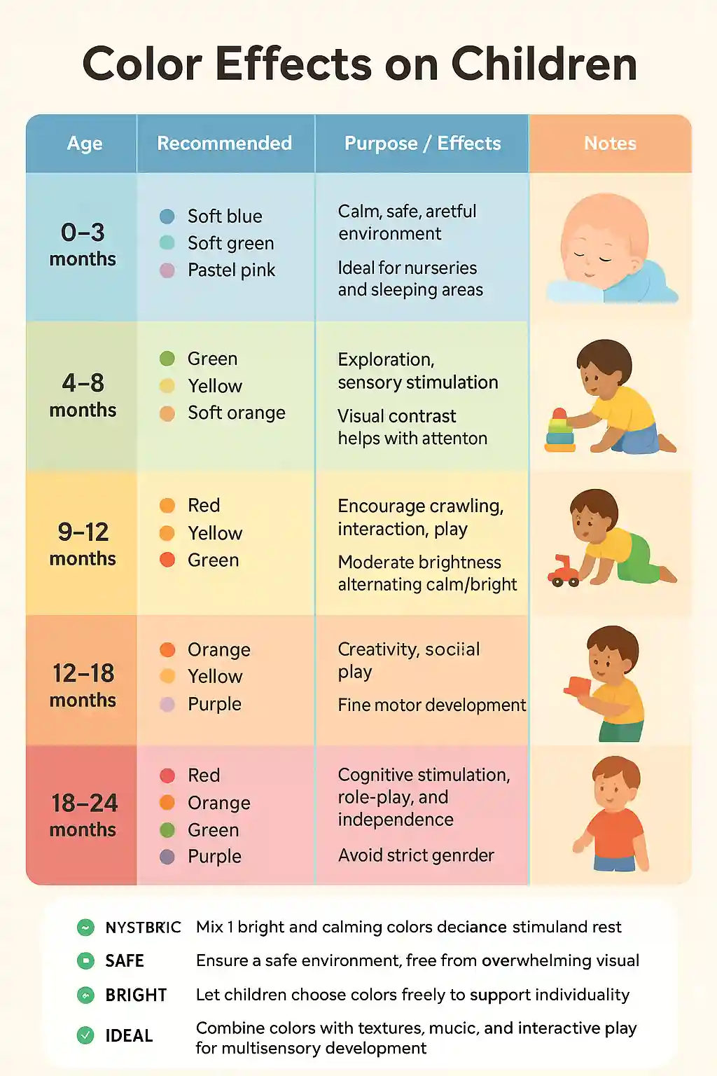 Soul Tribune - Child color therapy, color effects on childs, baby tips, baby interior